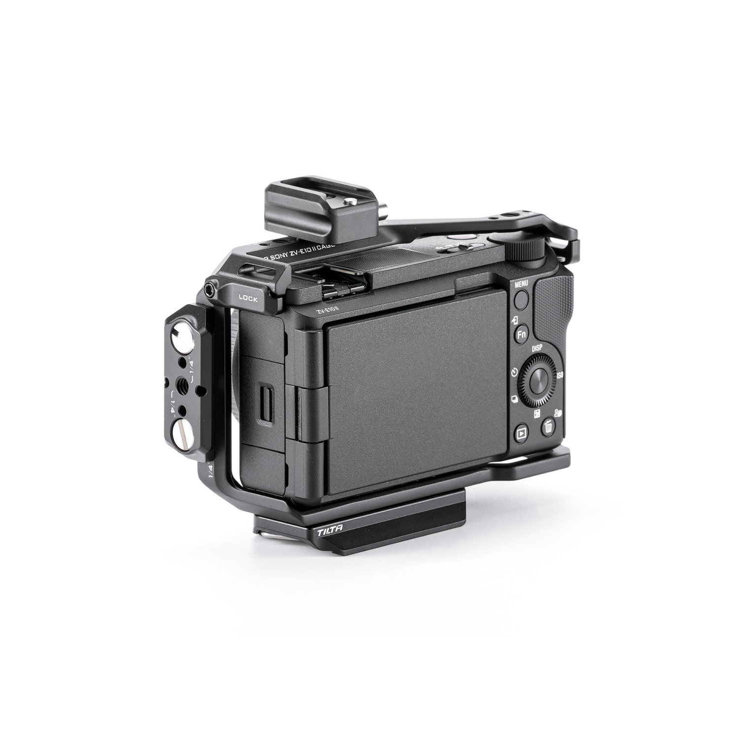 Jaula completa para cámara para Sony ZV-E10 II – Negro