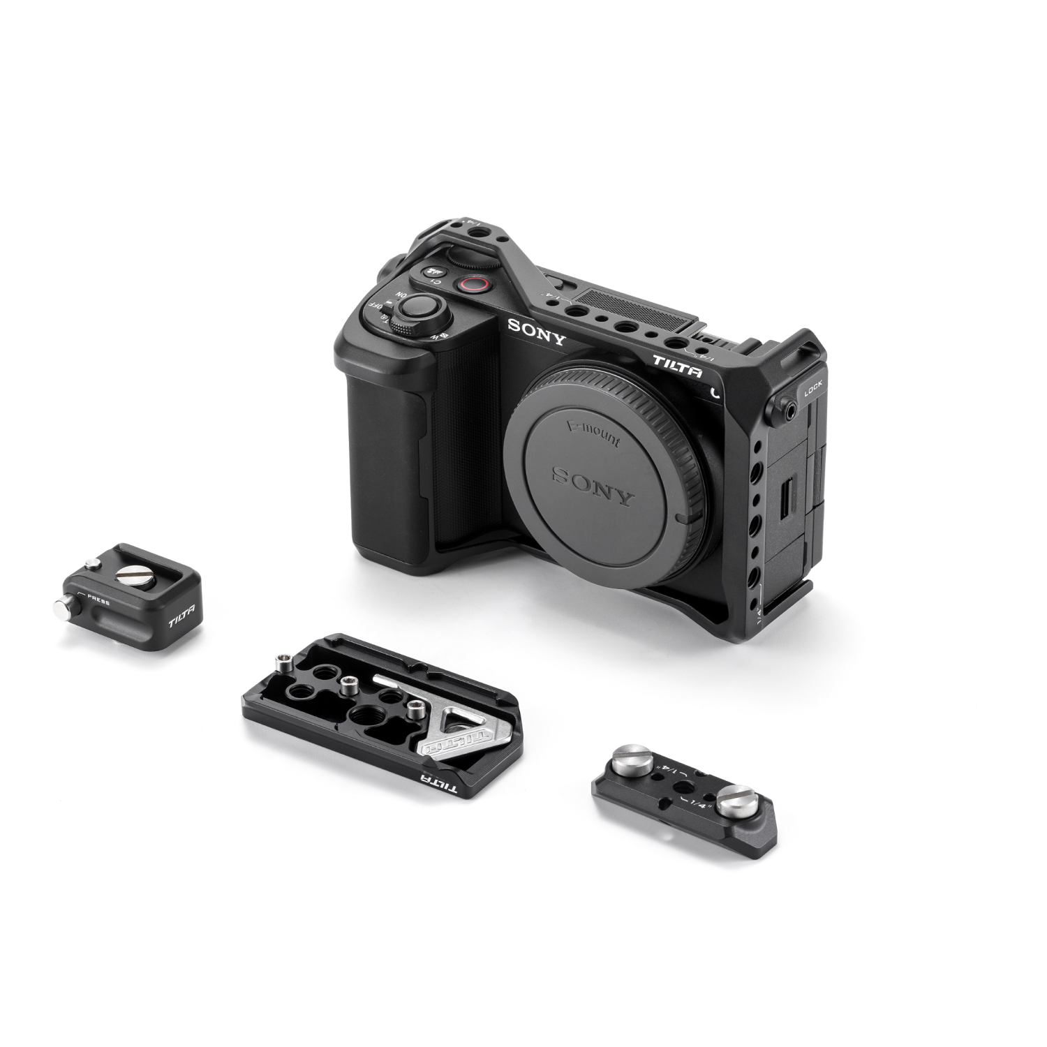 Jaula completa para cámara para Sony ZV-E10 II – Negro