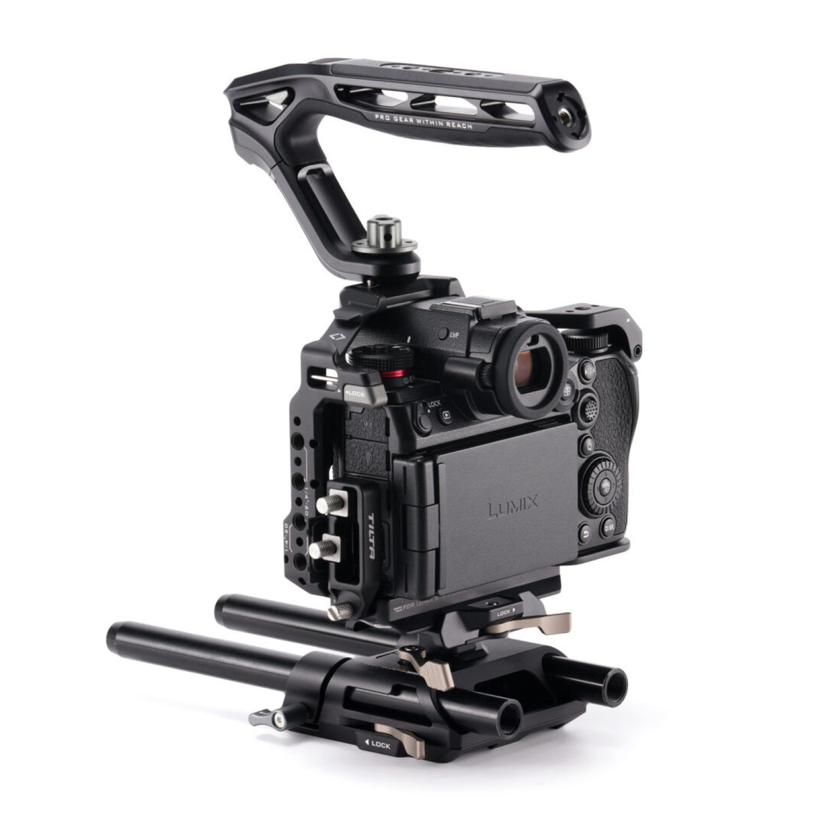 Jaula para cámara para Panasonic S1R II Base Kit – Negro