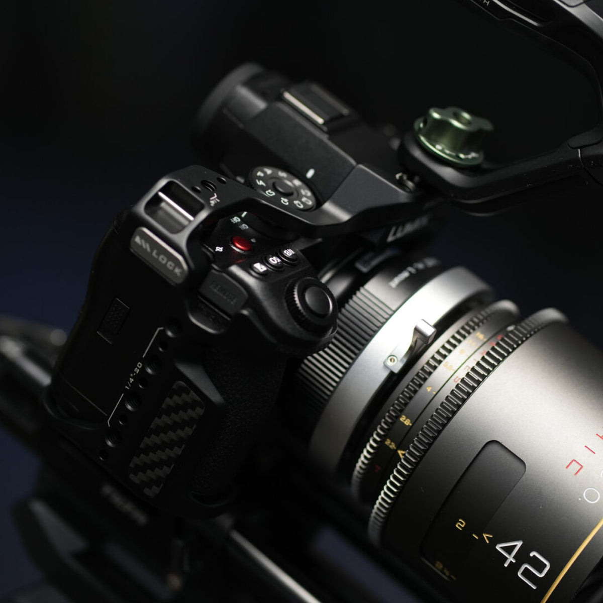 Jaula para cámara para Panasonic S1R II Base Kit – Negro