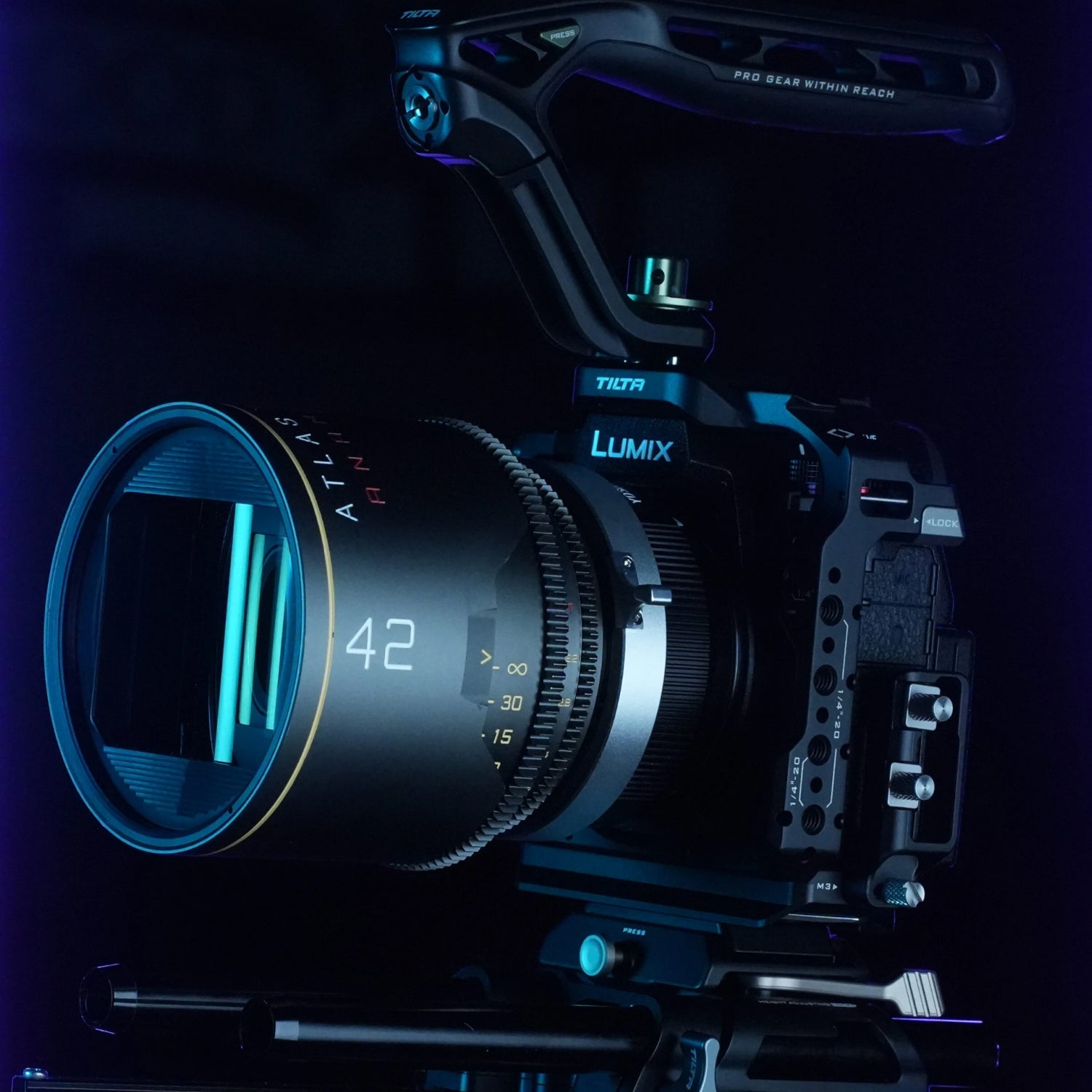 Voller Kamerakäfig für Panasonic S1R II - Schwarz