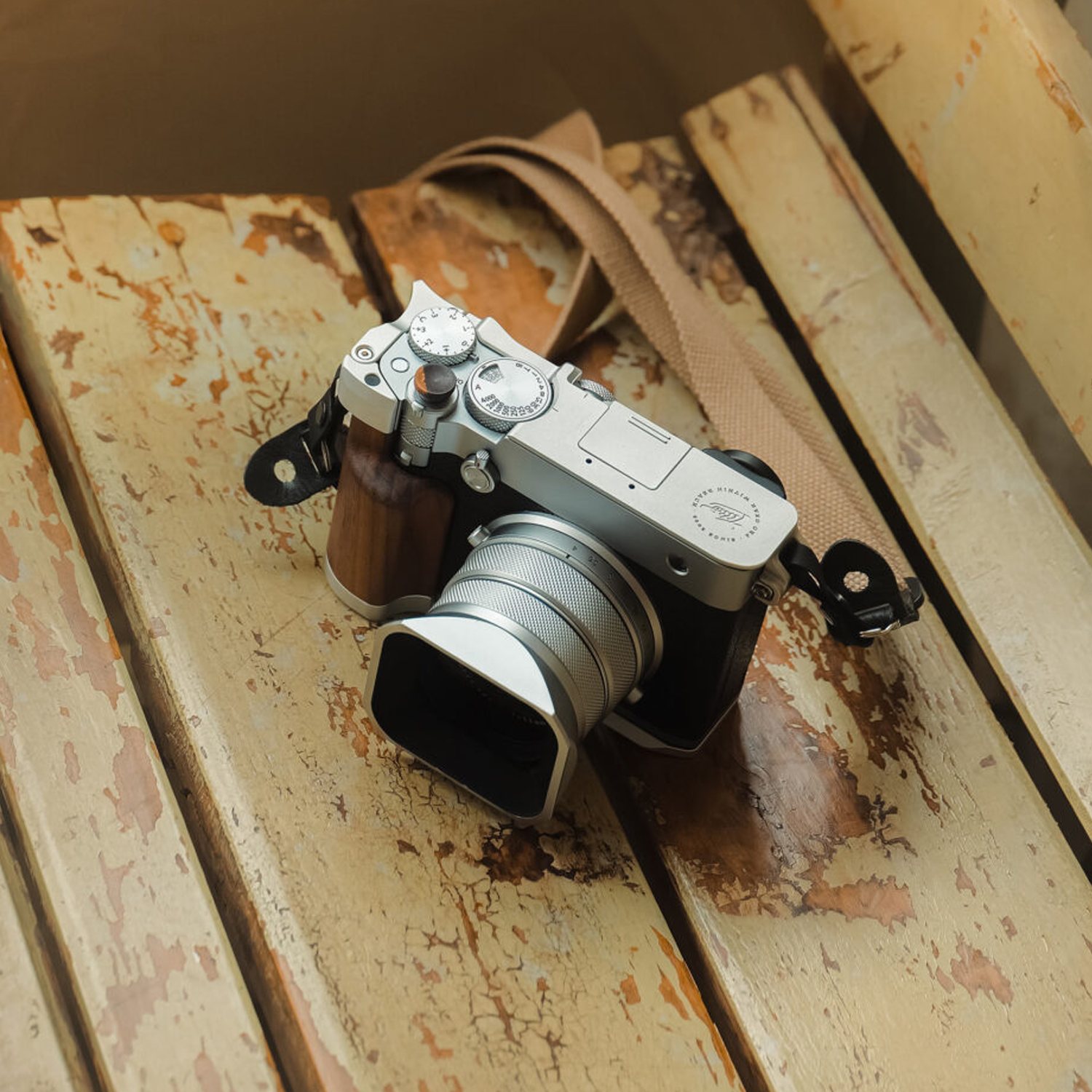 Étui en cuir pour appareil photo Fujifilm GFX100RF – Marron
