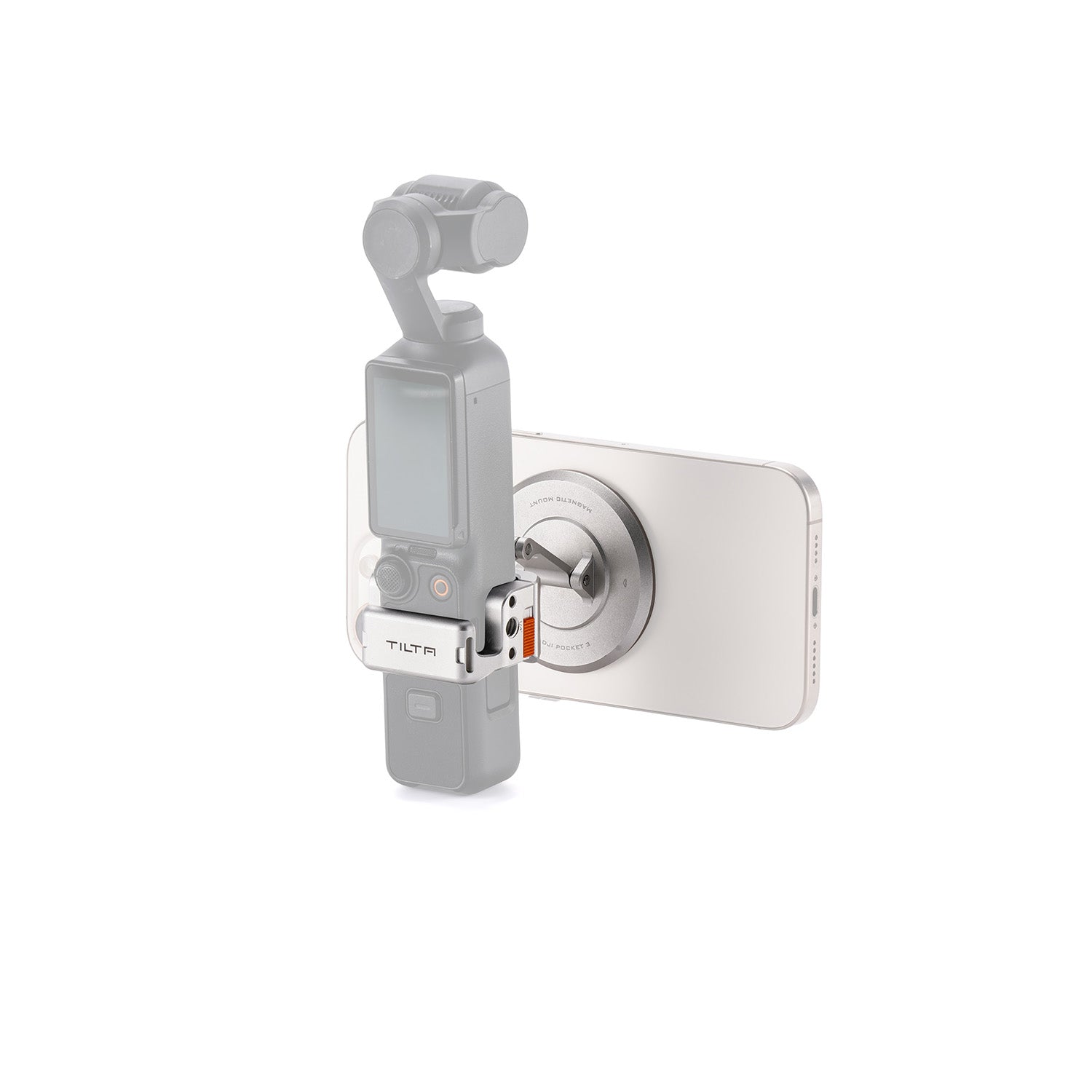 Magnetic Accessory Mounting Kit for Osmo Pocket 4 – Titanium White