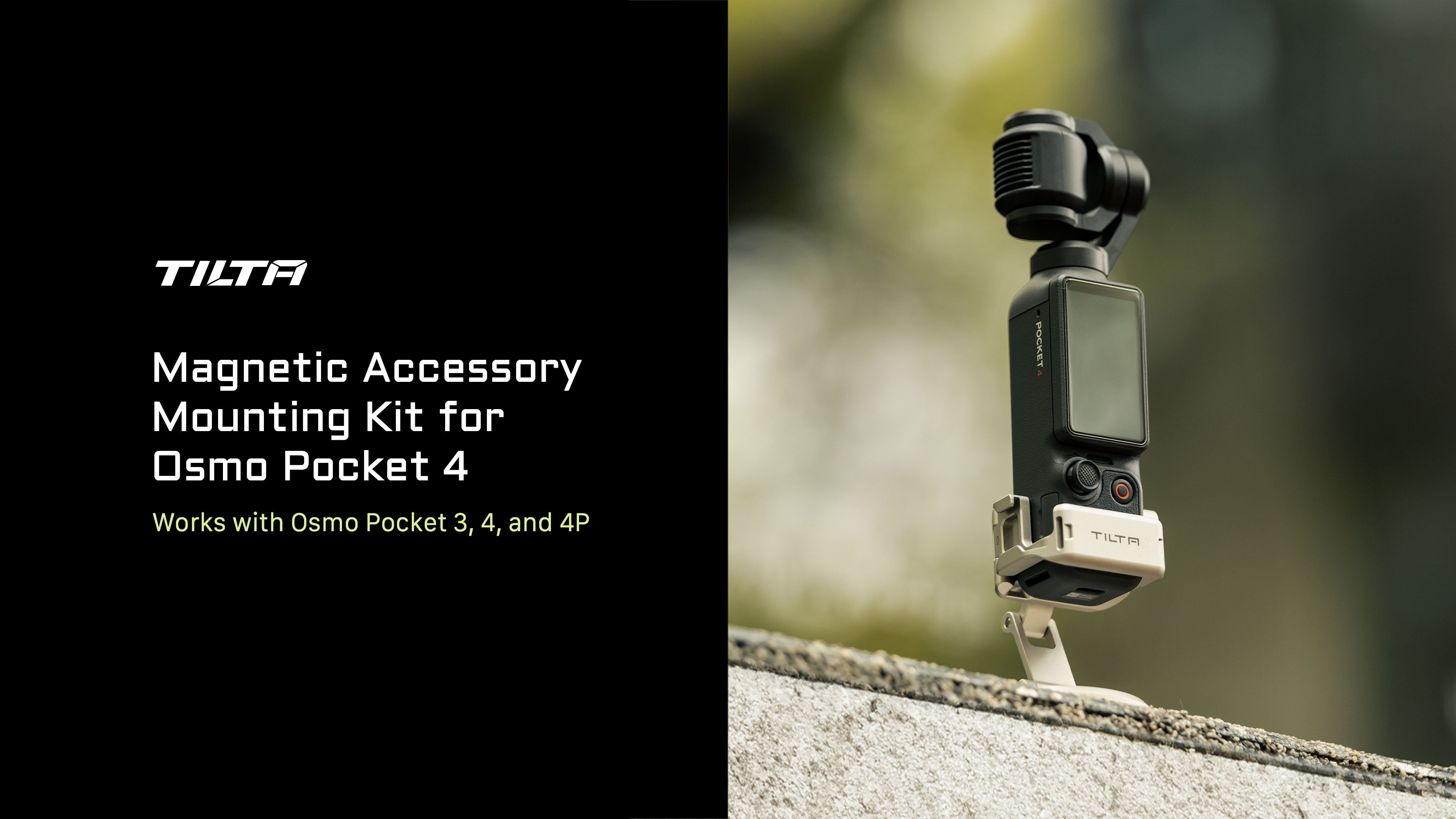 Magnetic Accessory Mounting Kit for Osmo Pocket 4 – Titanium White