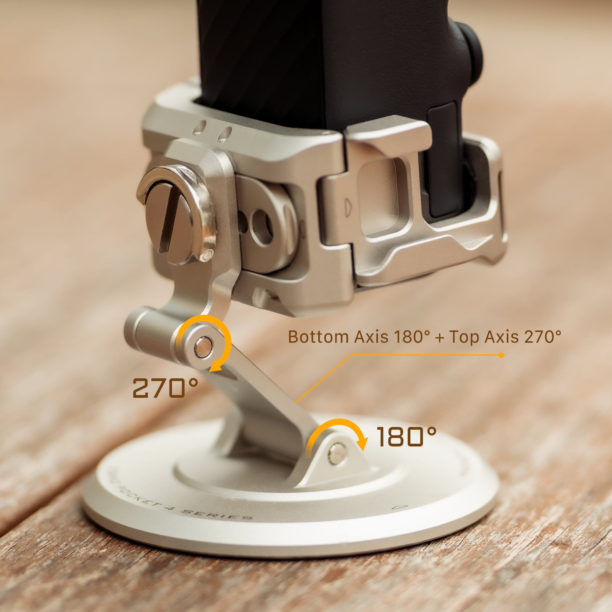 Magnetic Accessory Mounting Kit for Osmo Pocket 4 – Titanium White