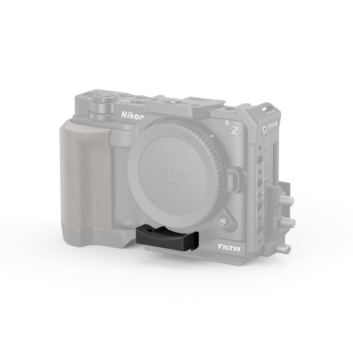 Soporte Adaptador de Lente PL para Nikon ZR – Negro