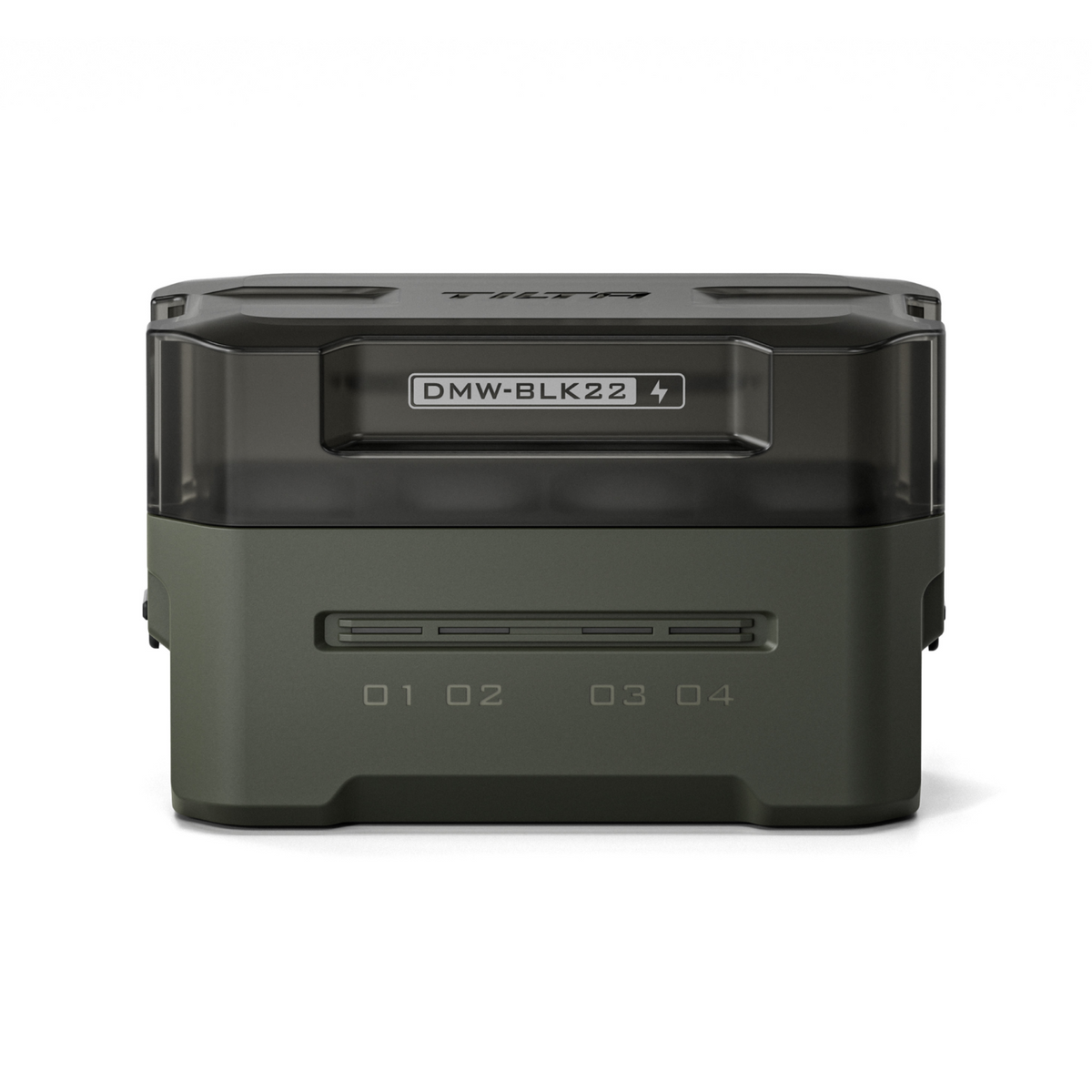 Tilta Tragbare Ladestation für Panasonic DMW-BLK22 Akku (4 Kanäle) – Grün