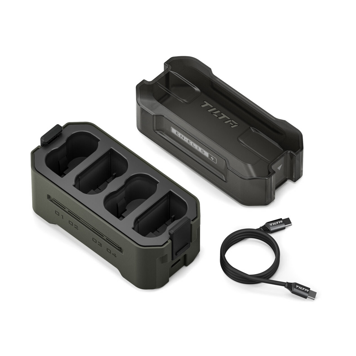 Tilta Portable Charging Station for Nikon EN-EL15C Battery (4 Channel) – Green