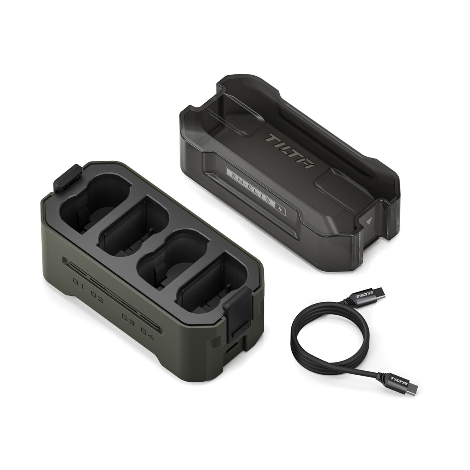Tilta Portable Charging Station for Nikon EN-EL15C Battery (4 Channel) – Green