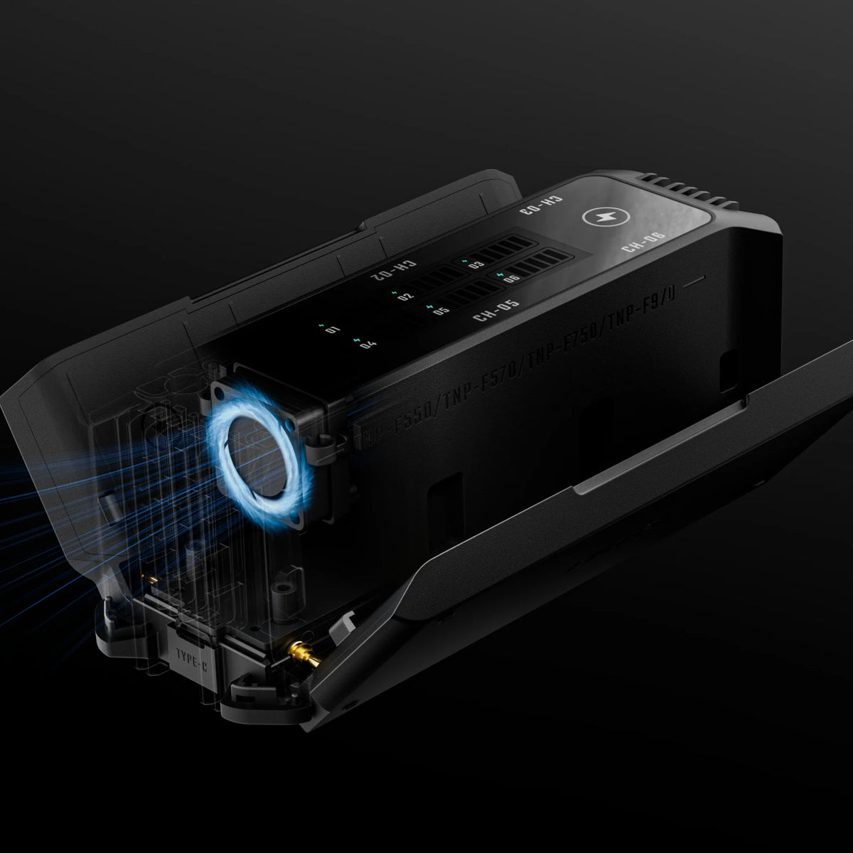 Foldable Charging Station for L-Series/NP-F Battery