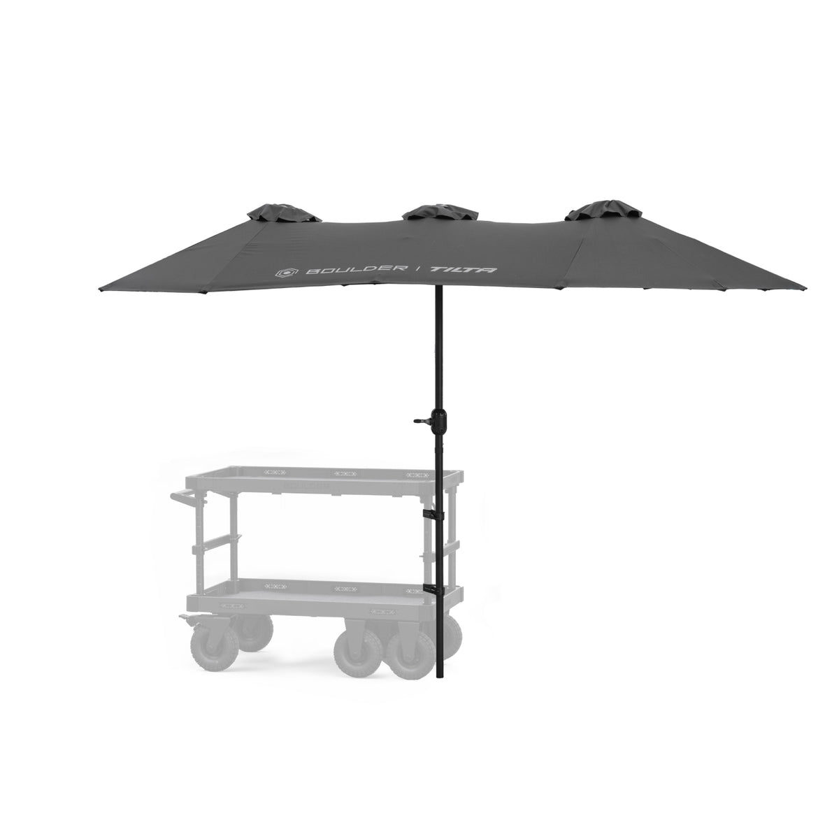 Erweitertes Sonnenschirm-Kit für Boulder Kamerawagen – Schwarz