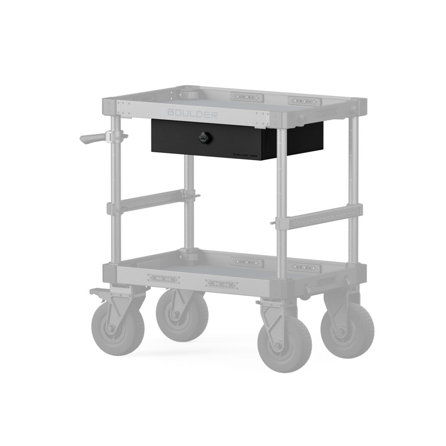 Tiroir supérieur avec serrure pour chariot de caméra Boulder – Noir
