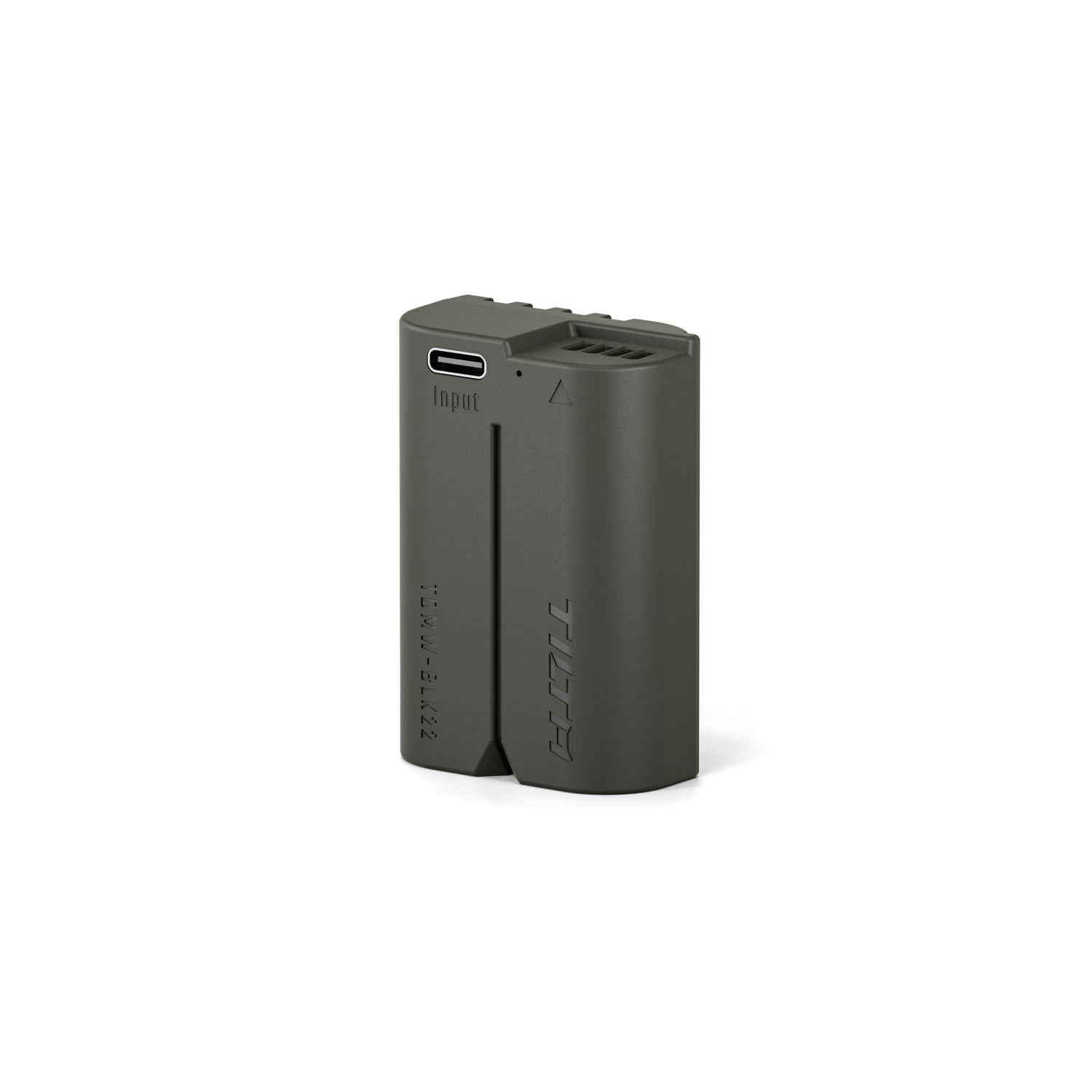 Batterie Tilta DMW-BLK22 avec entrée USB-C (2400 mAh) pour appareils photo Panasonic – Verte (Boîte ouverte)