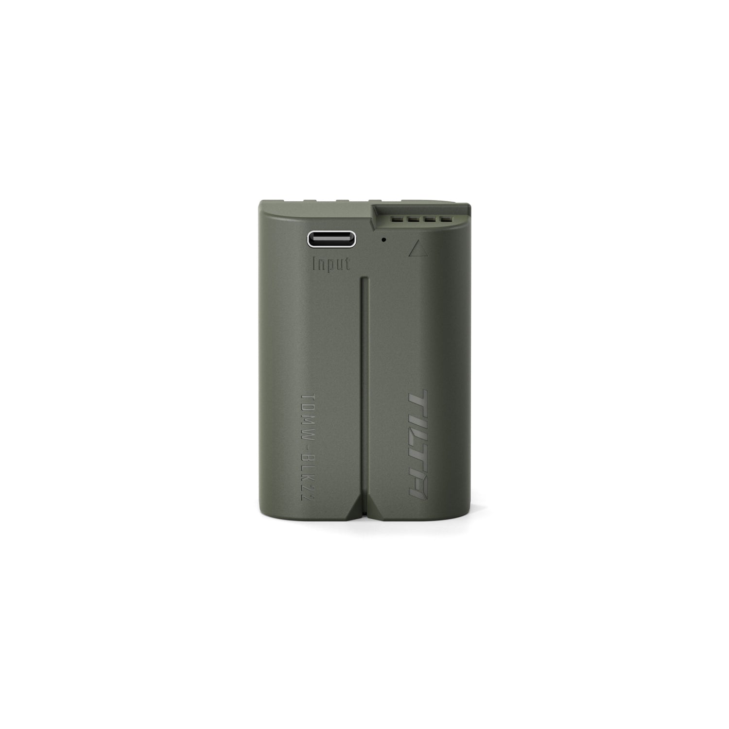 Batterie Tilta DMW-BLK22 avec entrée USB-C (2400 mAh) pour appareils photo Panasonic – Verte (Boîte ouverte)