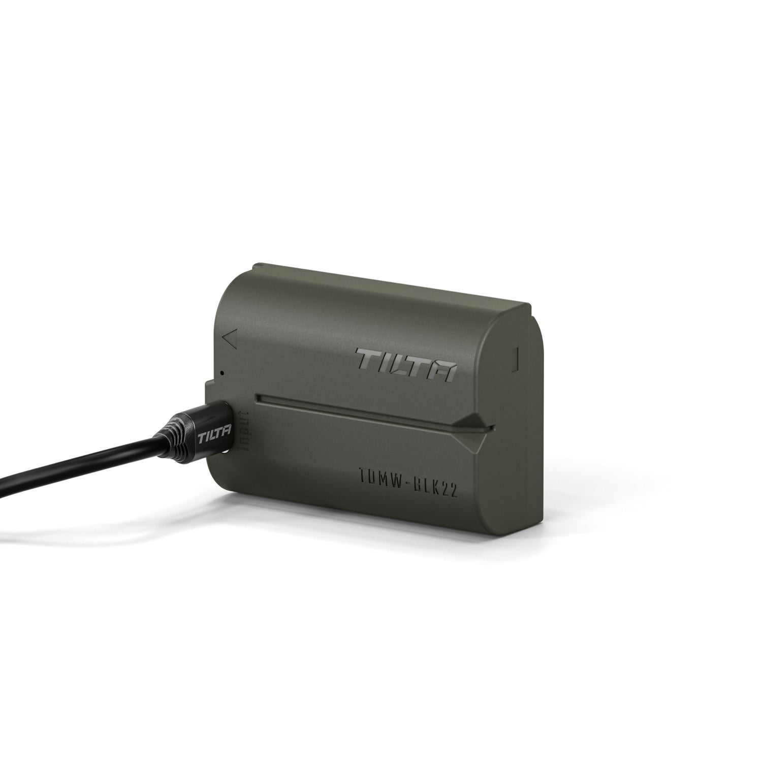 Batterie Tilta DMW-BLK22 avec entrée USB-C (2400 mAh) pour appareils photo Panasonic – Verte (Boîte ouverte)