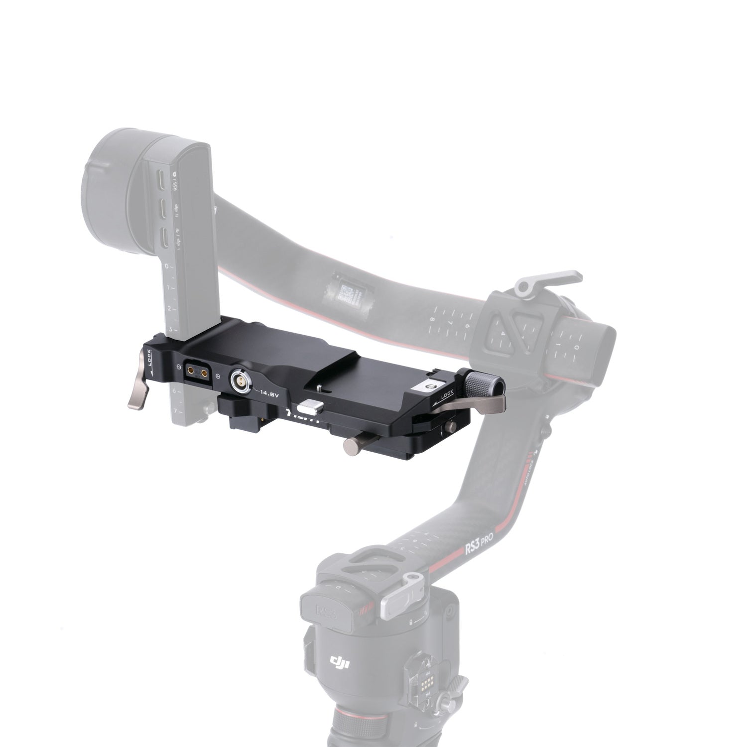 Battery Plate to DJI RS3 Pro Power Pass-through Plate Kit