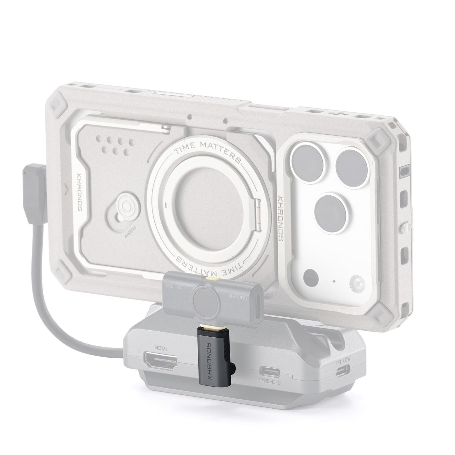 Adaptateur USB-C à 90 degrés Khronos - Gris sidéral