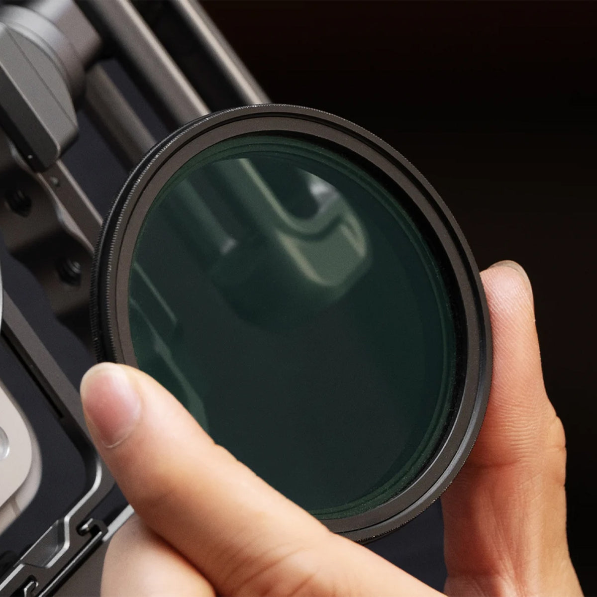 Bandeja de filtro roscada Khronos de 62 mm para funda universal de smartphone