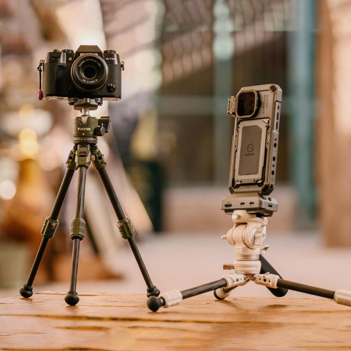 Tilta BT03E Tabletop Ball Head with 1-Stage Carbon Fiber Tripod Legs (3KG) Extendable Edition