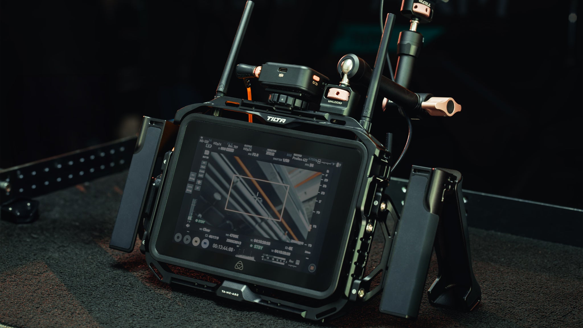 Jaula para monitor Atomos Shogun Connect portátil – Negro