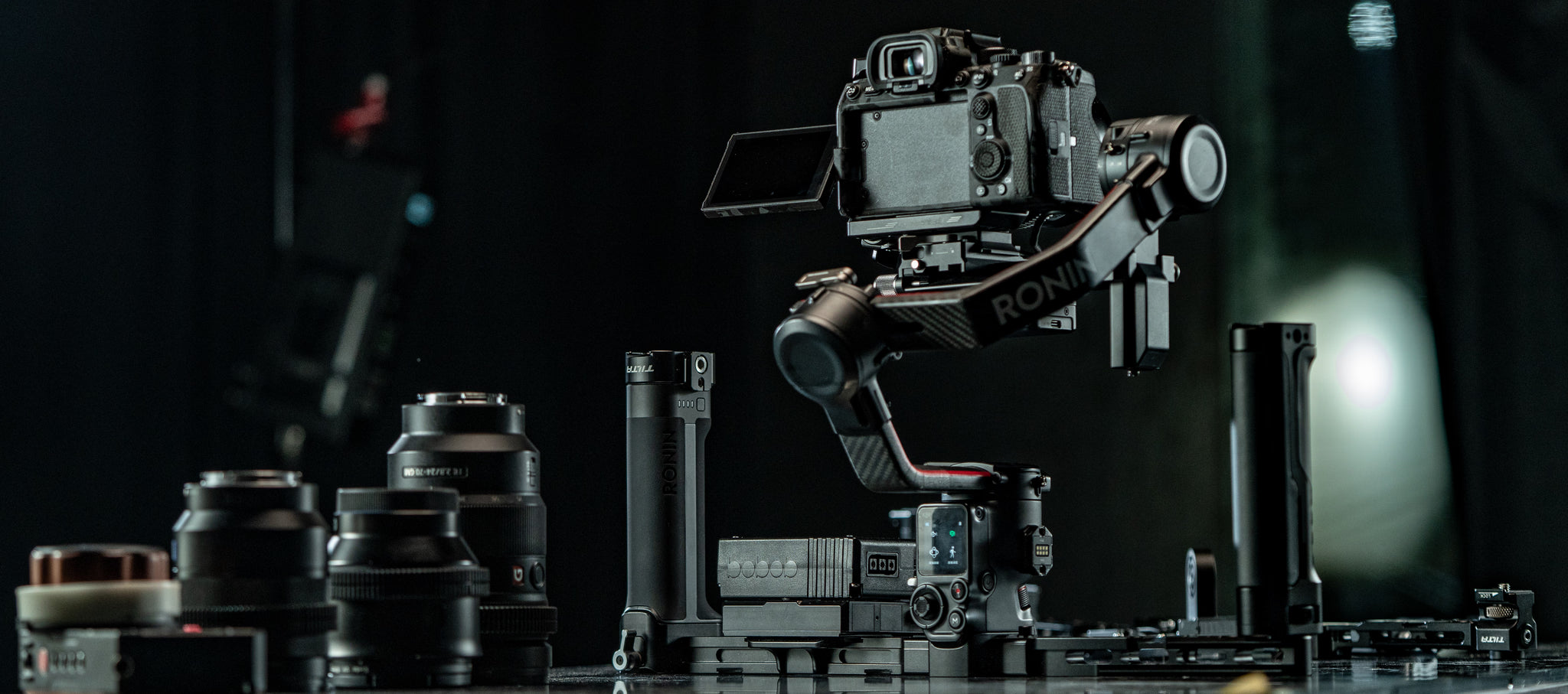 Soporte de fuente de alimentación de doble mango para DJI Ronin