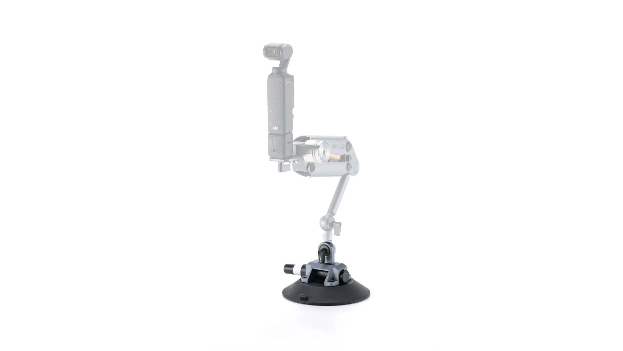 Suction Cup (6″)  with Rosette Mounting Bracket - Titanium Grey