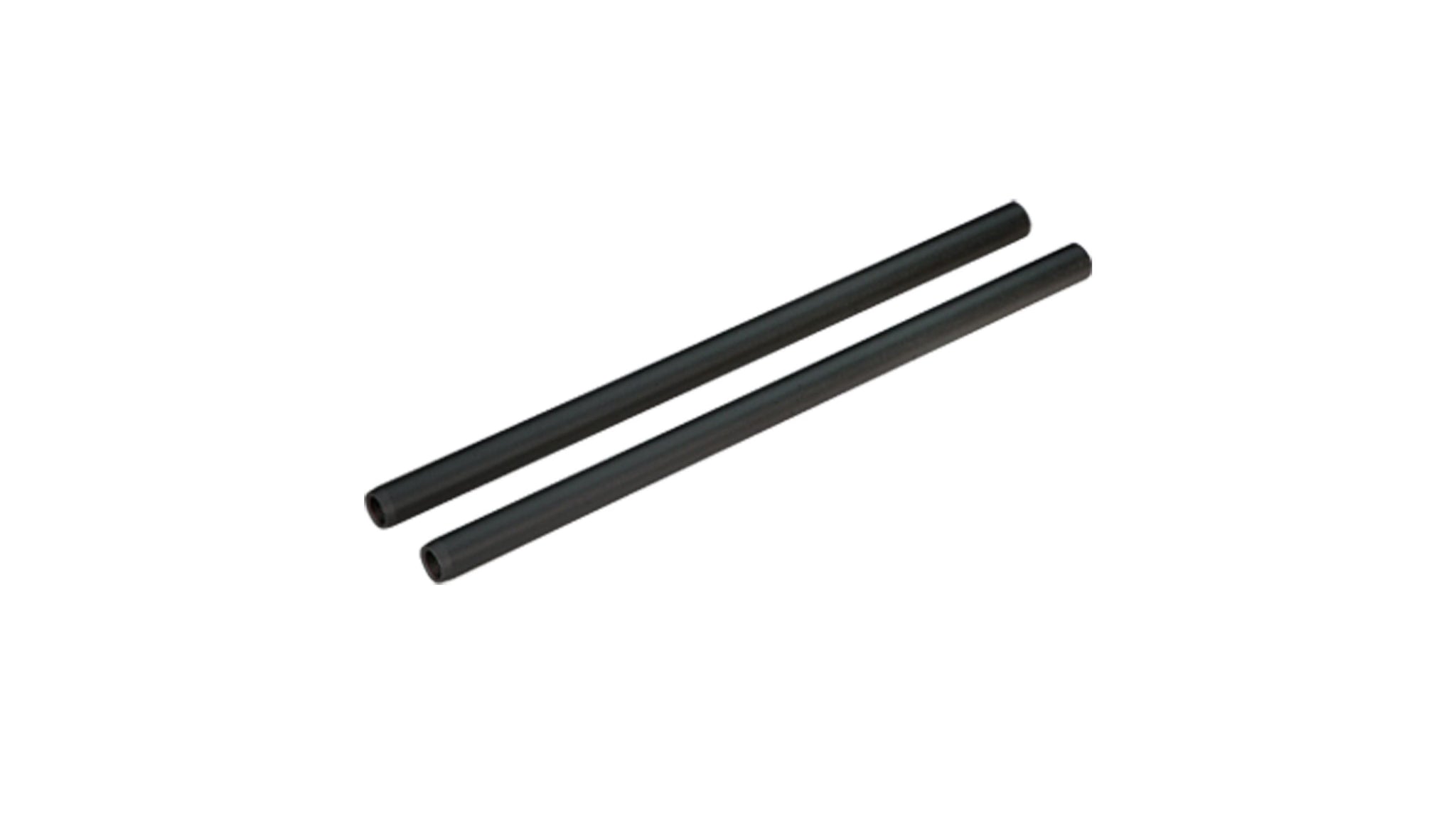 2 x 15mm Aluminum Rod - 200mm Black