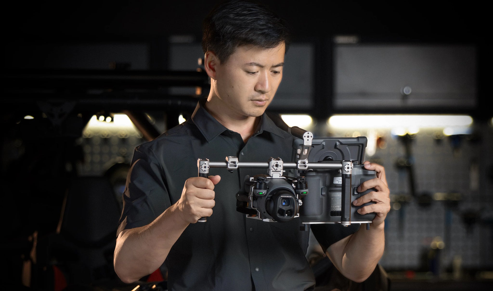Handheld-Stützsystem für DJI Mavic 4 Pro – Titanweiß