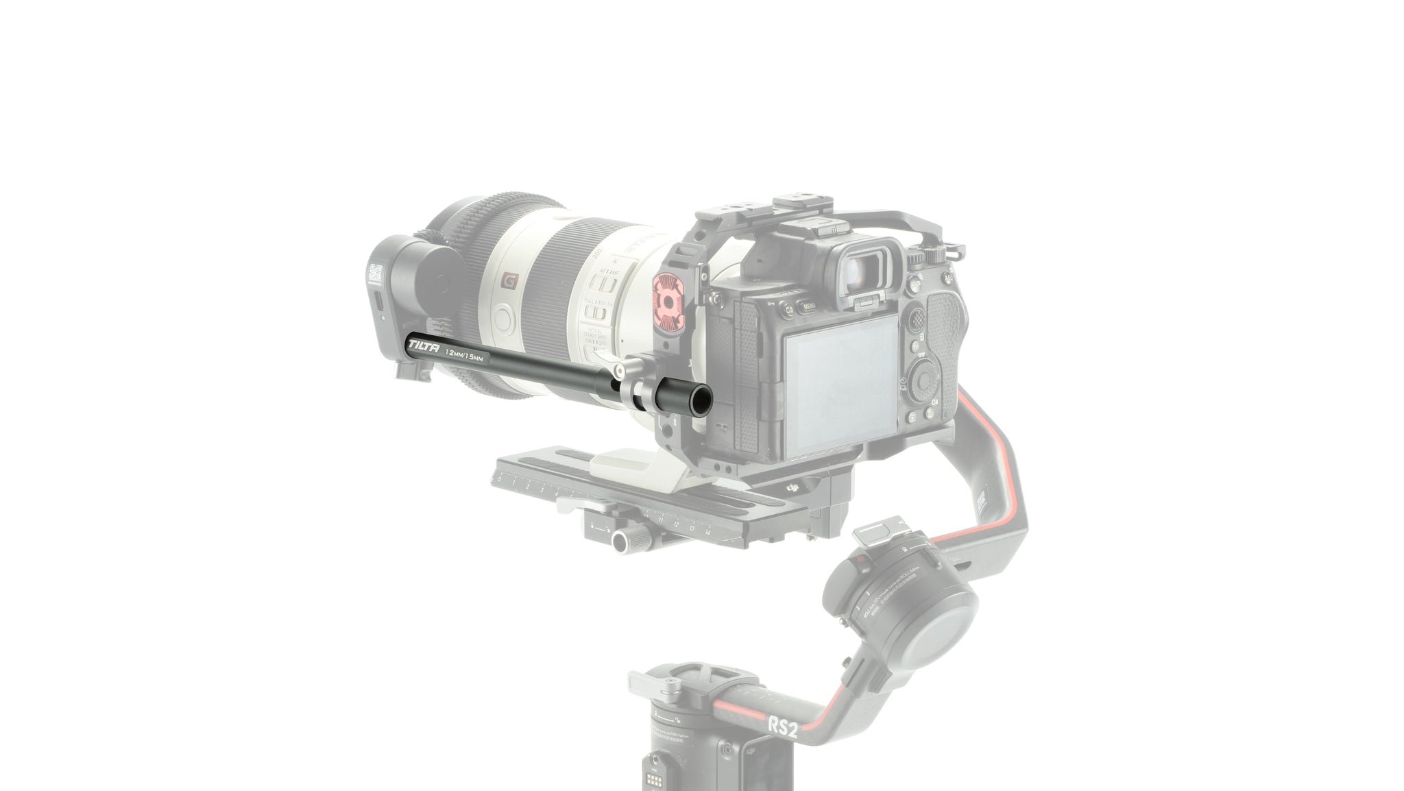 Tilta 15mm auf 12mm DJI Rod Adapter (20cm) - Schwarz