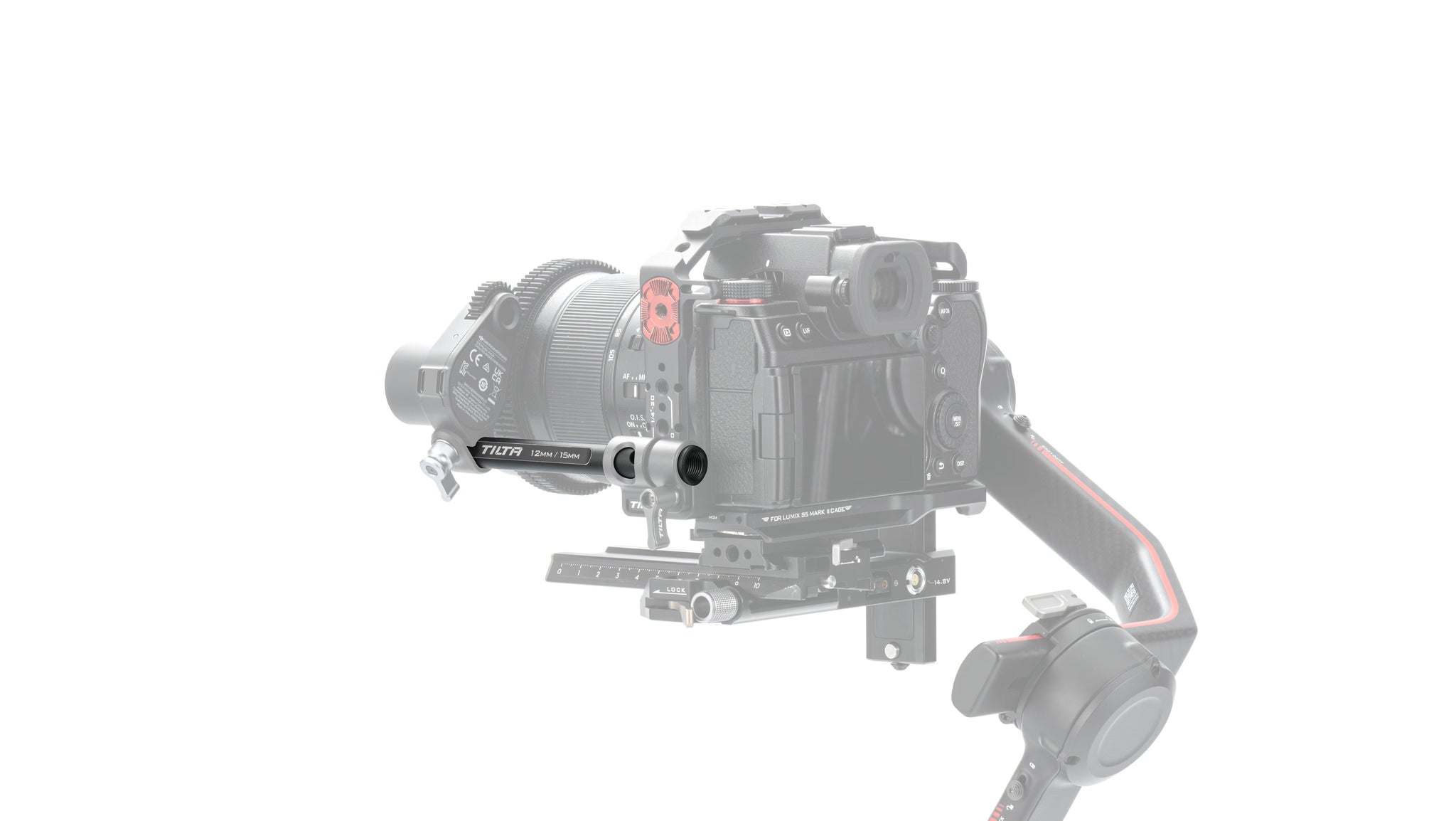 Adaptador de varilla Tilta de 15mm a 12mm DJI - Negro