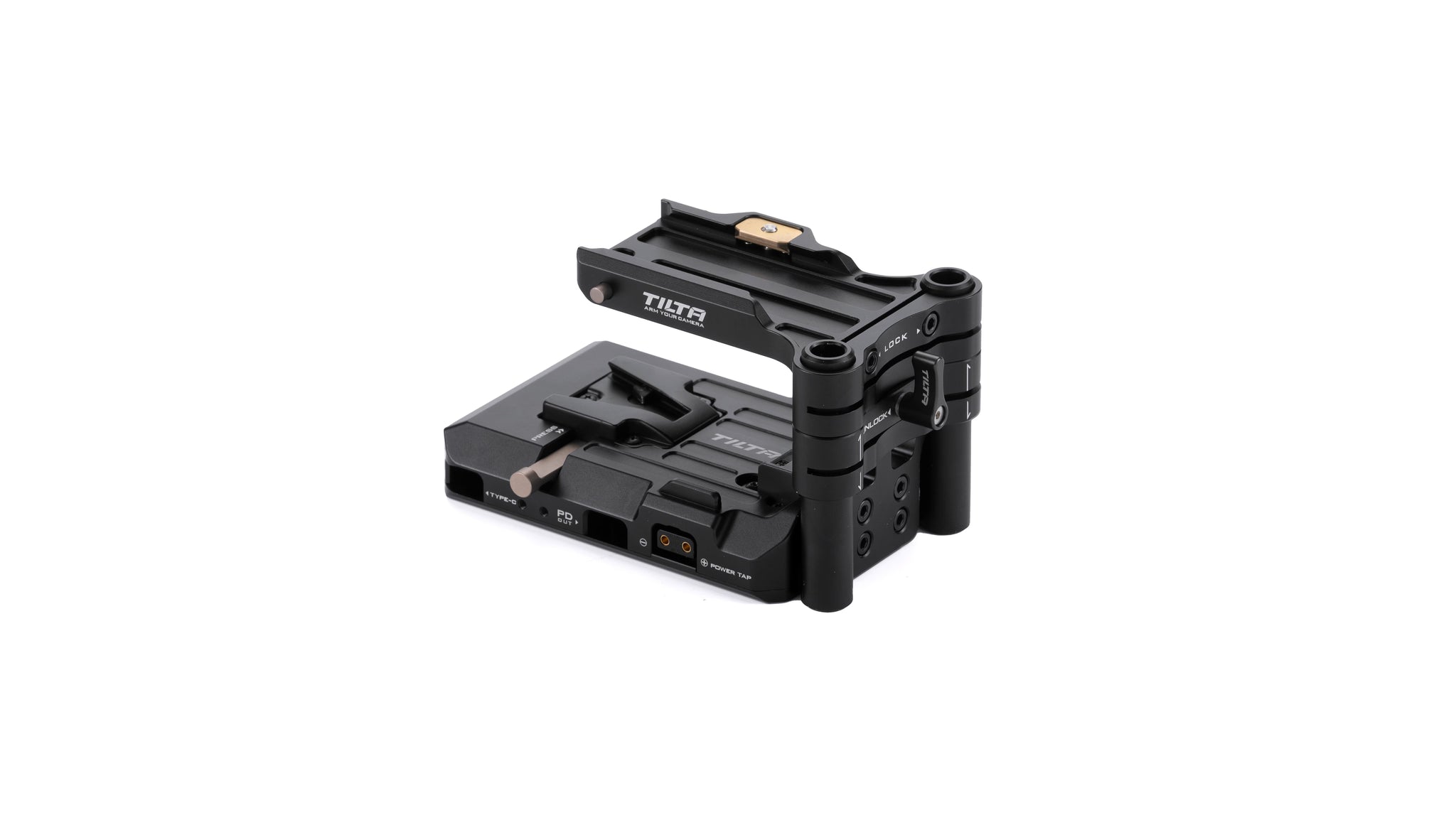 Tilta PD V Mount Battery Baseplate (ARCA) - Black