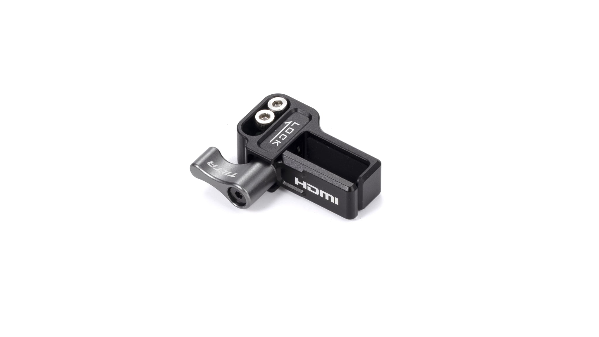Abrazadera HDMI para Panasonic GH6 - Negro
