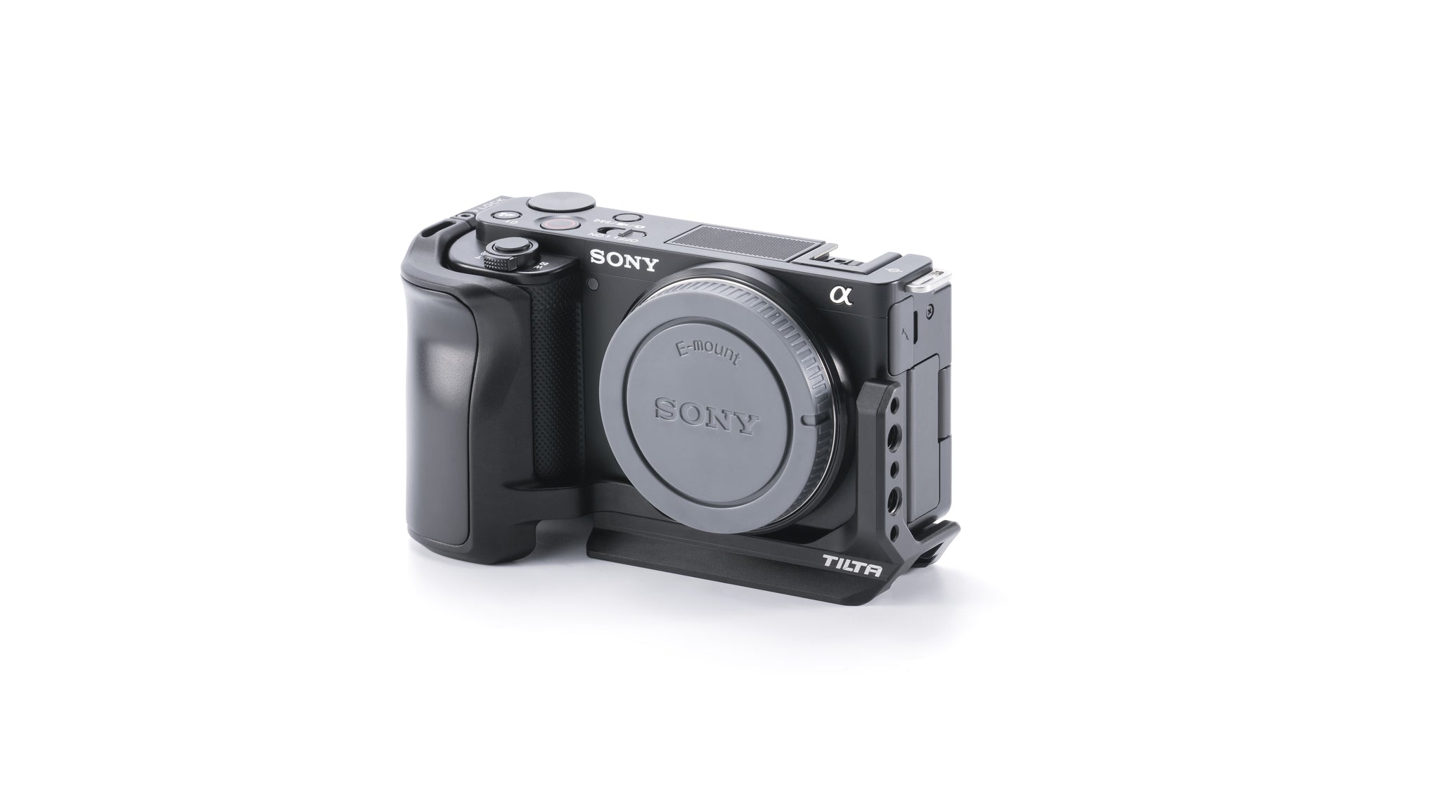 L-Bracket Mounting Plate for Sony ZV-E10 - Black