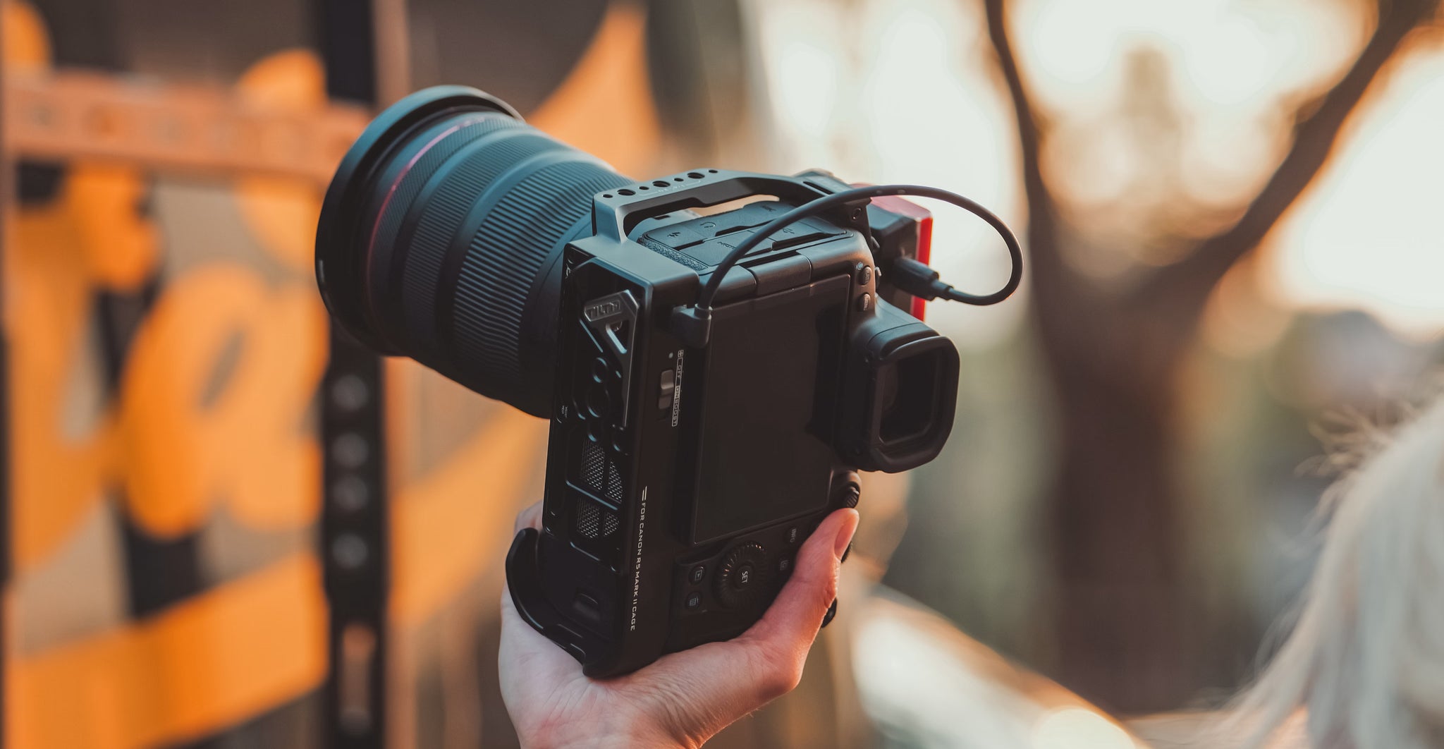 Support de caméra avec système de refroidissement pour Canon R5 Mark II Advanced Kit – Noir