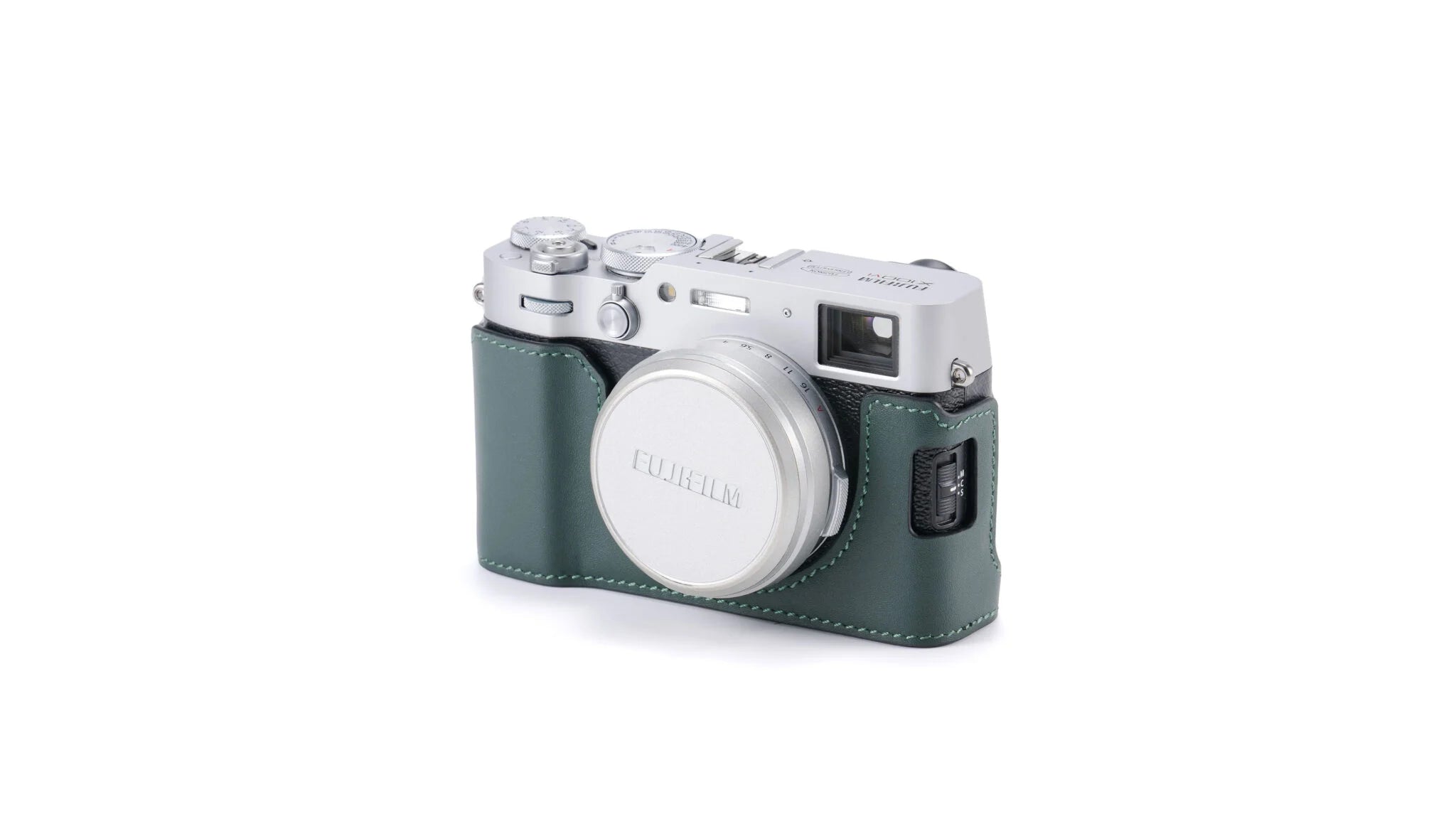 Leather Camera Case for Fujifilm X100VI – Green