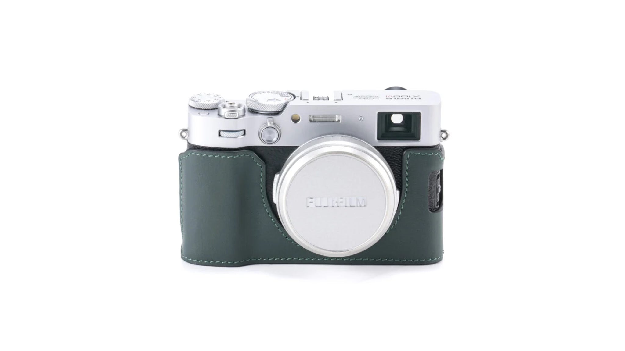 Leather Camera Case for Fujifilm X100VI – Green