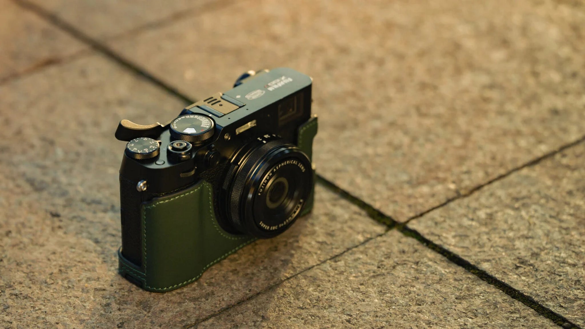 Leather Camera Case for Fujifilm X100VI – Green
