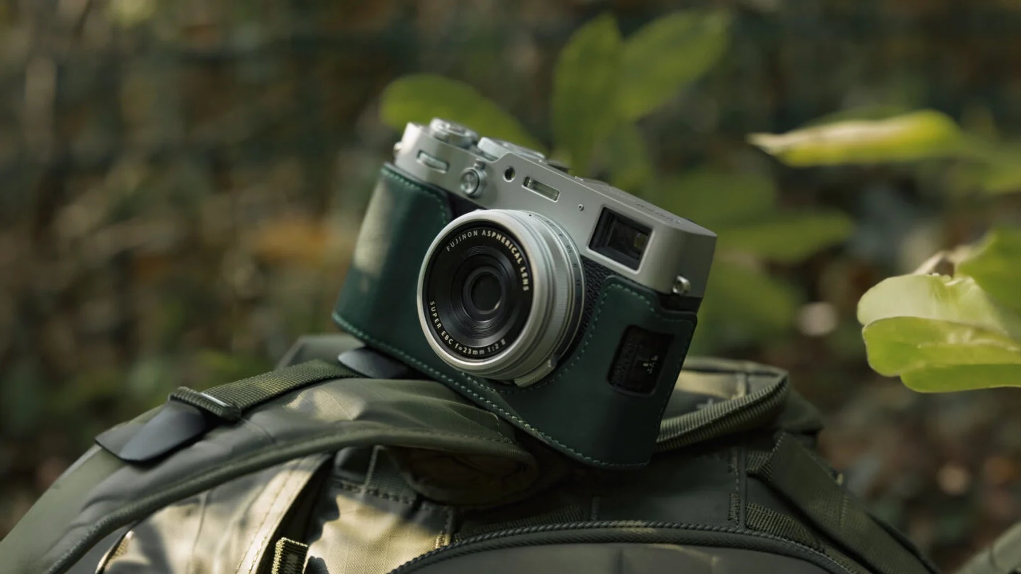 Leather Camera Case for Fujifilm X100VI – Green
