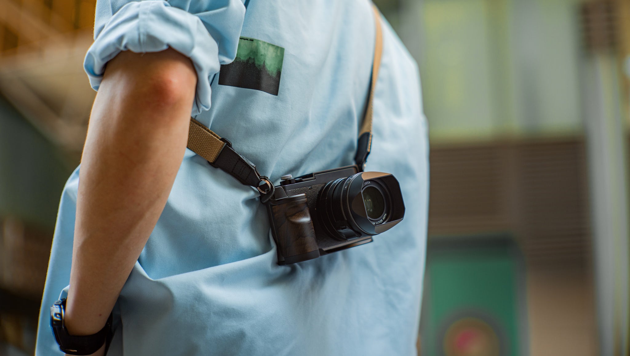Vintage Kamerakäfig für Leica Q3 Basis-Kit - Schwarz