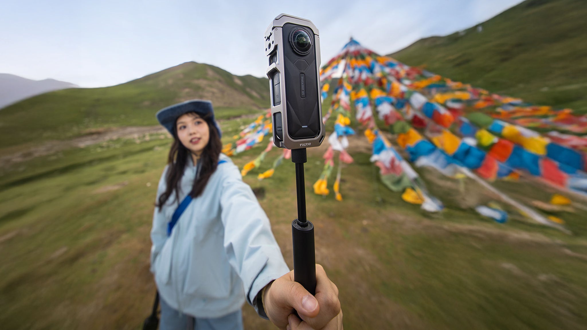 Jaula Completa para Cámara Insta360 X5 – Gris Titanio