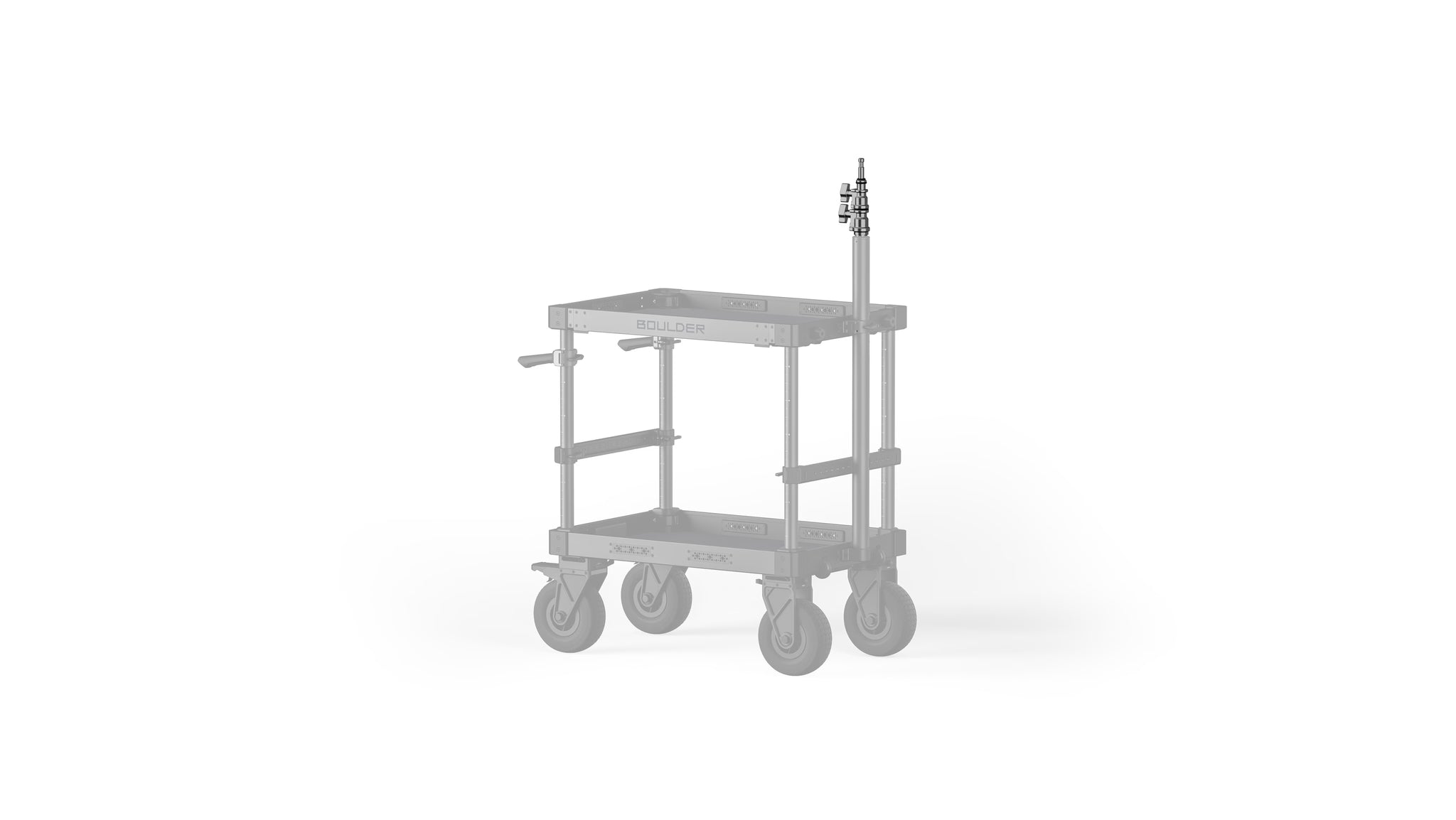Heavy Duty Baby Pin Stand for Boulder Camera Cart – Silver