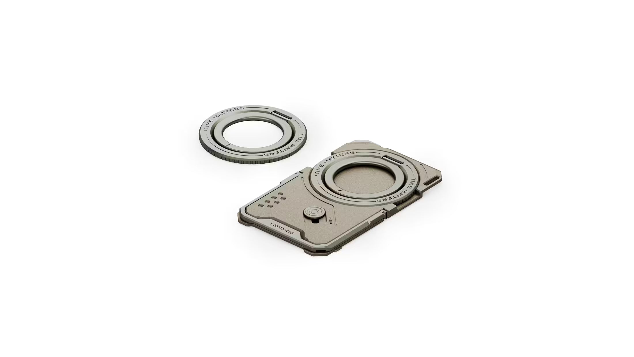 Plaque arrière magnétique multifonctionnelle Khronos pour iPhone 17 Pro/Pro Max
