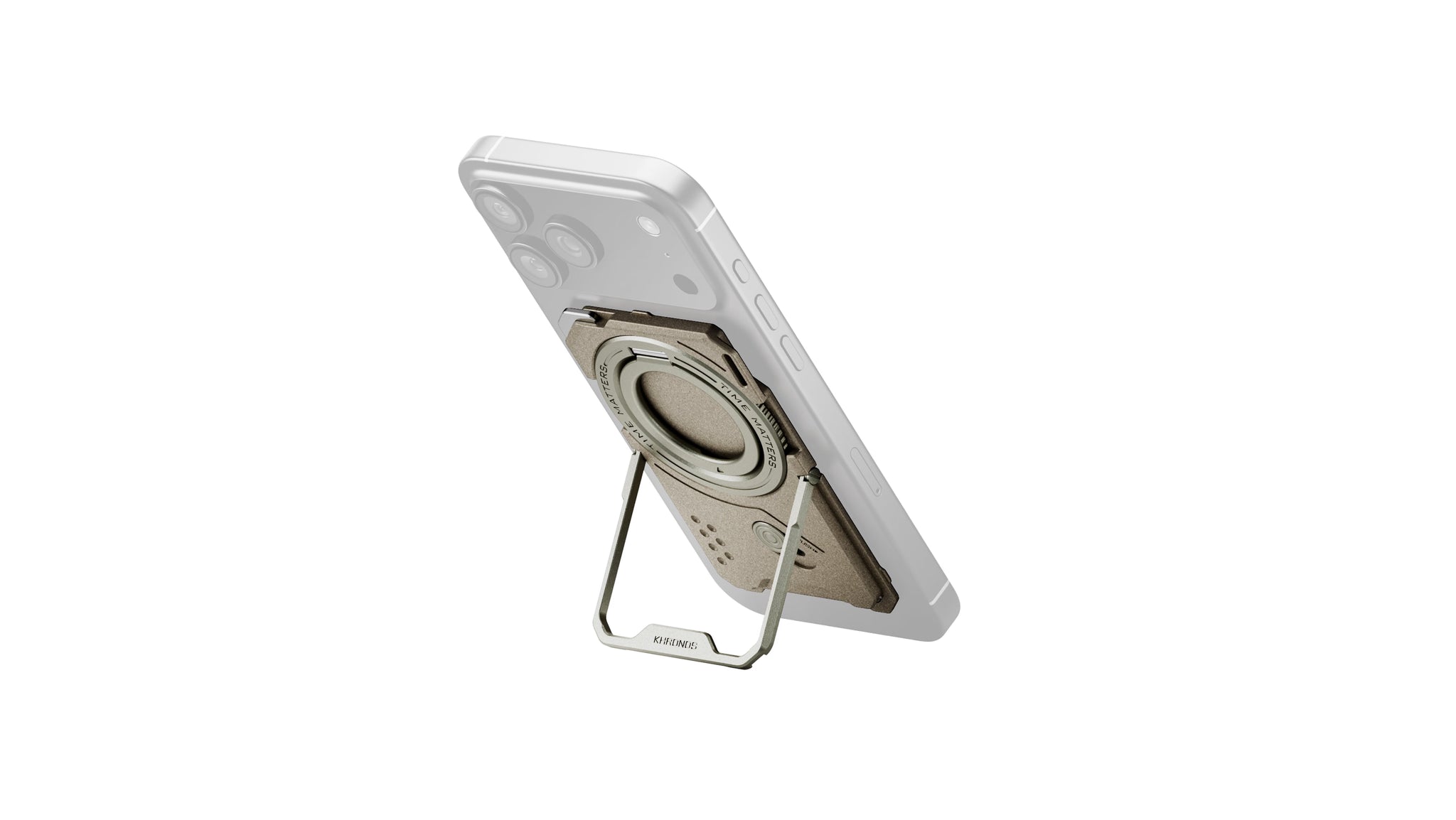 Plaque arrière magnétique multifonctionnelle Khronos pour iPhone 17 Pro/Pro Max