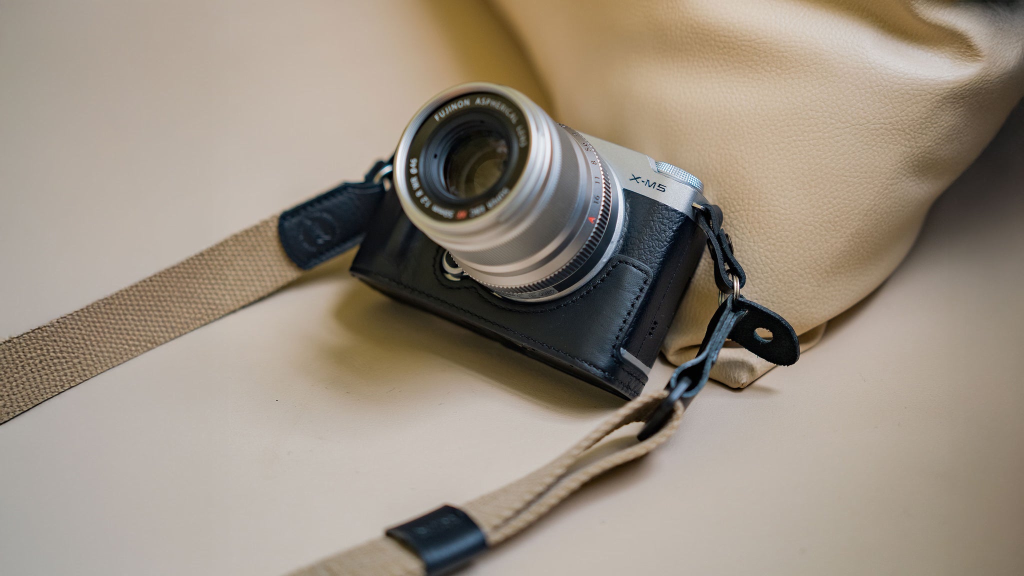 Leder Kameratasche für Fujifilm X-M5